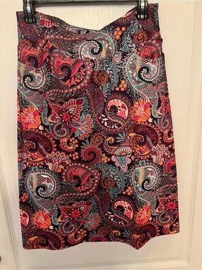 Women's Paisley Swim Coverup Skirt in Multicolor